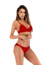 mare costume due pezzi rosso